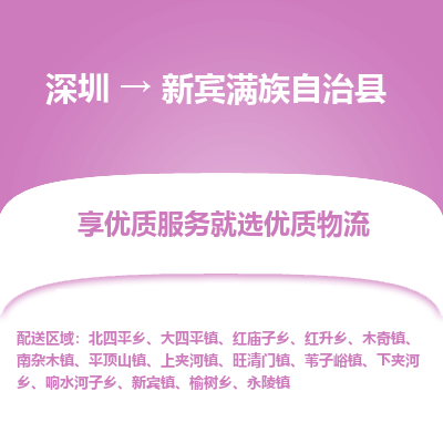 深圳到新賓滿族自治縣貨運公司_深圳到新賓滿族自治縣貨運專線